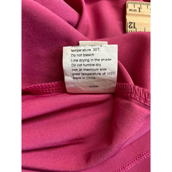 Lyaner Smocked Tank Halter Top Pink Adjustable Tie Straps Boho Y2K - Picture 5 of 7